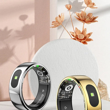 R08 Smart Ring For Men Women Touch Control Function Health Monitor IP68 5ATM Waterproof Skin Temperature Measure Smart Ring New