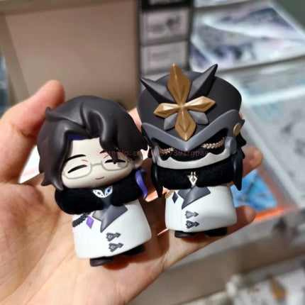 Genuine Product Genshin Impact Fools Executive Series Q Blind Box Mini Doll Collection Desktop Ornamen Christmas Birthday Gifts