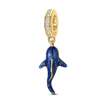 Gold Color Charms 925 Sterling Silver Original Golden Safety Chain Round Spacer Clip Charm DIY Jewelry For Women Bracelet Gift