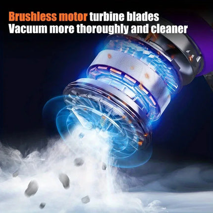New Portable Handheld Vacuum 30000Pa Cordless Car Vacuum Cleaner With Brushless Motor 4 In 1 For Keyboard, Home, Pet And Car