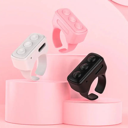 Page Turner Mini Multifunction Fingertip Controller Scrolling Button Ring Fingertip for Selfie Button Camera Shutter Smartphones