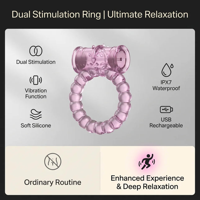Lasting Cock Rings Vibrator Delay Premature Ejaculation Lock Fine Sex Toys Product For Men Dildo Extender Beads Adult Massage