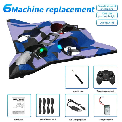 CZ36 Foam RC Aircraft Glider Electric Fighter 6CH Remote Control Airplane Fall Resistant Plane Quadcopter Toys for Boys Gifts