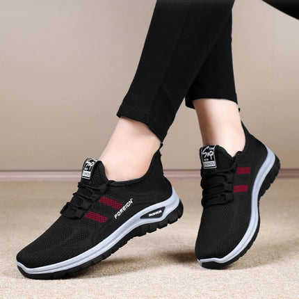 Women Casual Sports Shoes Breathable Lightweight Sneakers Anti-slip Flats Outdoor Running Walking Shoes Female Vulcanized Shoes