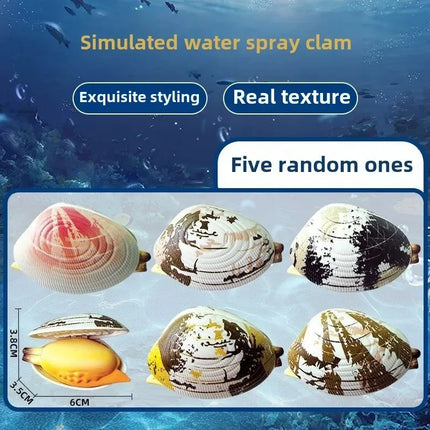 5/10PCSMini Water Spraying Clam Shell Toy for Boys - Simulated Water Gun Prank Toy Summer Outdoor Play Children's Shell Game