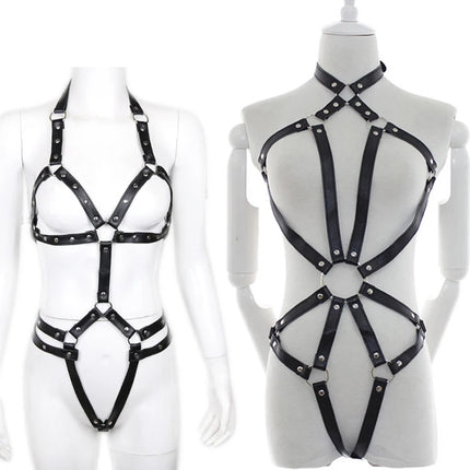 Body bondage harness leather belt erotic clothes sexy lingerie adult games restraints sex toys for couples women bdsm tools
