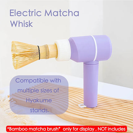 Electric Bamboo Whisk Matcha Brush 3 Gears Adjustable Quickly Whisking Matcha Tool Home DIY Tea-Making Tools Type-C Charging