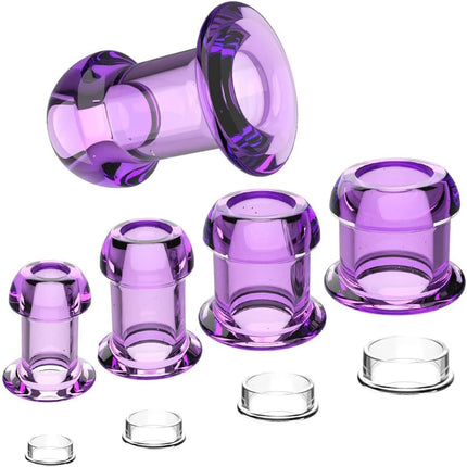 Hollow Speculum Peeking Butt Plug Anal Bead Anus Dilation Expander with Stopper Tunnel Expansion Adult Sex Toy for Women Men Gay