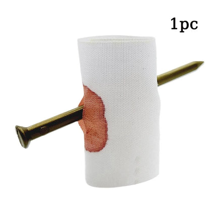 1-5 Fake Nail Through Finger Prank Toy Fool Toys Blood Prank Magic Prop Scare Trick Joke Toy Kids Novelty Magic Friend Halloween
