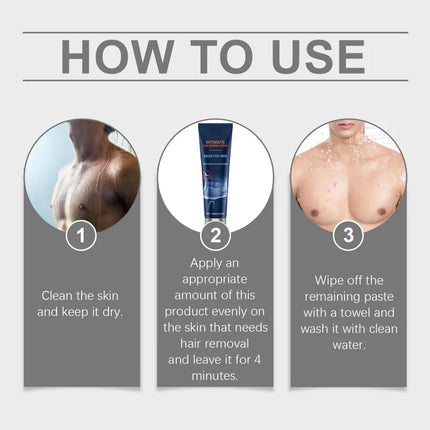 Avocado Man Hair Removal Cream Intimate Areas Good Smelling Non Irritating Permanent Painless Body Beard Hair Remover