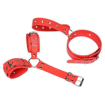 Adult BDSM Exotic Accessories Neck Collar Handcuff Whip Binding Rope Restraint Toy for Couples