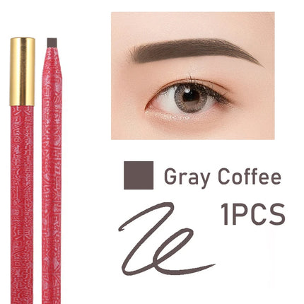 Long Lasting Waterproof  Eyebrow Pencils Peel Off  Red Lip Pencil Set For Microblading Permanent Makeup Pen Eye Liner Gel Pen