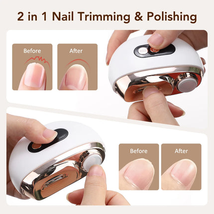 Automatic Nail Clipper Sharpener Nails Products Baby Adult Anti Splash Portable Nail Cutter Set Nails Clippers Nail Grinder