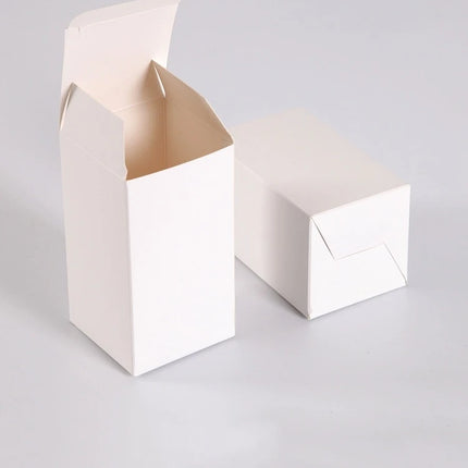 50pcs/lot 3x3 5x5 6x6 8x8 9x9 10x10cm Hight 4 ~ 13cm Card Paper Box Square Lipstick Perfume Essential Oil Bottle Storage Boxes