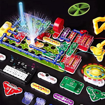 2025 New STEM Education Building Blocks Toy Set - Electronic Science Experiment Physics Technology Boy's Birthday Gift