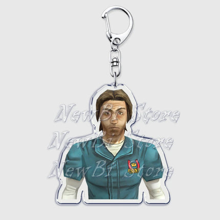 Hot Horror Game Mouthwashing Keychains for Accessories Bag Jimmy Curly Anya Daisuke Sallyface Swansea Keyring Jewelry Fans Gifts