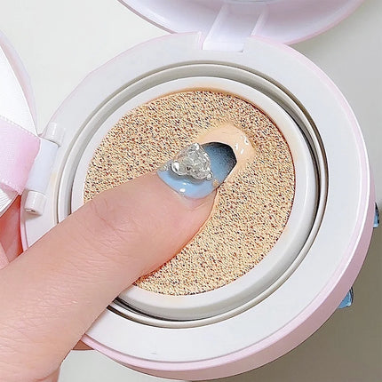 Air Cushion Natural Moisturizing Foundation Concealer Whitening Oil-control Korean Makeup BB Cream with Cosmetics Puff