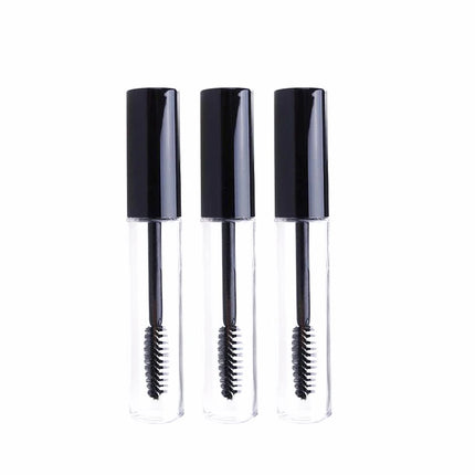 50pcs 10ml Empty Mascara Tube with Eyelash Wand Eyelash Cream Container Bottle with Funnels Transfer Pipettes Refillable Bottle