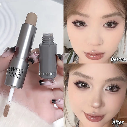 Double-ended Moisturizing Matte Concealer Contour Stick Smooth Lasting 3D Nose Shadow Waterproof Face Bronzer Contour Makeup