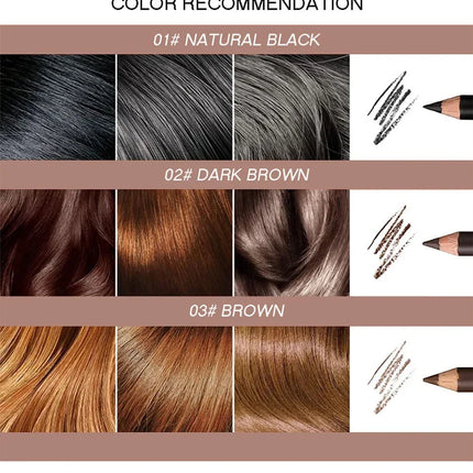 6/12Pcs Eye Brow Pencil Waterproof Professional Women Eye Makeup Pen Easy Color Natural Black Cosmetic Beauty Eyebrow Tool