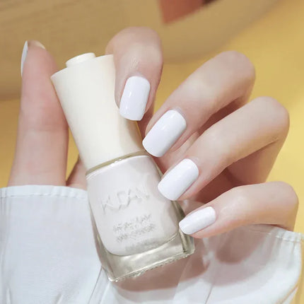 8ml Water-based Nail Polish No Baking Long Lasting Semi-permanent Quick Dry non-peelable Nail Varnish DIY Fashion Manicure