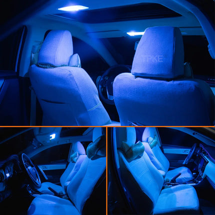 10Pcs For VW Volkswagen Polo 9N 9N3 2002-2005 2006 2007 2008 2009 Car Bulbs Accessories LED Interior Map Dome Ceiling Light Kit