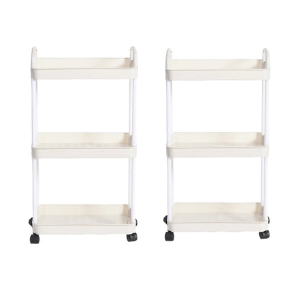 Household Multi-layer Small Cart Storage Rack Floor To Floor Kitchen Bedroom Bathroom Storage Rack Storage Rack With Wheels