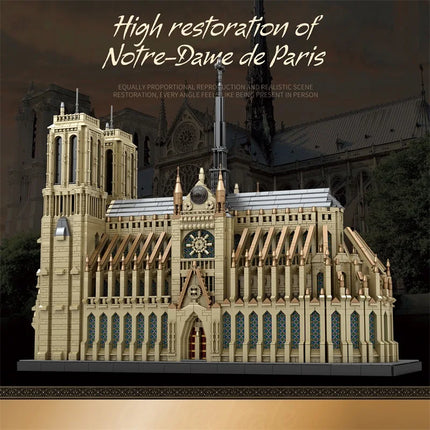 City Streetview Bricks Toys World Famous Architecture Notre Dame de Paris Model Building Blocks For Kids Christmas Gifts