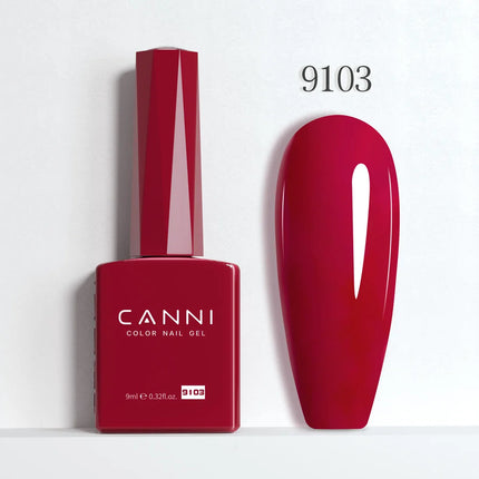 9ml CANNI Gel Nail Polish HEMA FREE TPO FREE Round Brush Gorgeous Color Soak Off UV LED Semi Permanent Gel Varnish Winter Nails