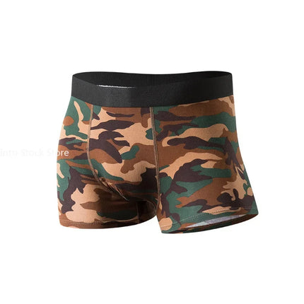 Brand Men's Panties Luxury Pouch Bulge Underpants Man Boxers Camouflage Boxer Shorts Mens Cotton Breathable Underwear For Men