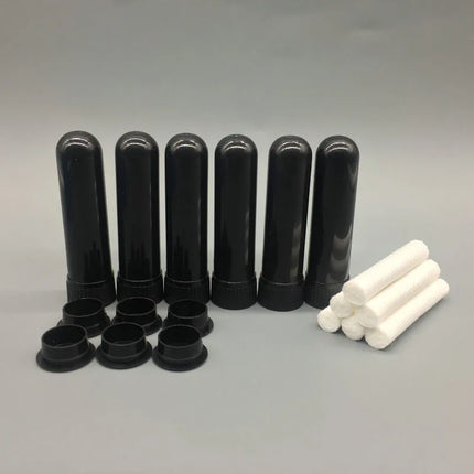 100sets Empty Nasal Inhaler Tubes White Inhaler Stick for Essential Oil Aromatherapy Blank Nasal Inhalers for Essential Oils