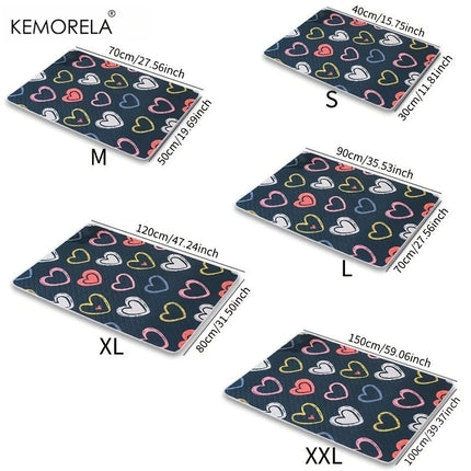 Kemorela Dog Cooling Mat Dog Training Pads  Washable Reusable Odor Resistant Durable Easyto Clean Suitable For All Seasons