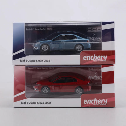 GCD×Enchery 1:64 Saab 9-3 Sedan 2008 Alloy Model Car