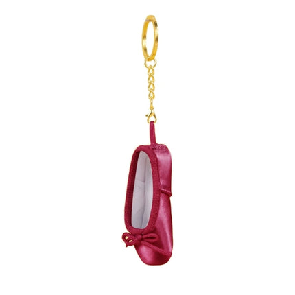 39BD Ballet Inspired Keys Chain Satin Pointe Shoes Pendant Cute Keychain Satin Alloy Material Keyrings for Dance Enthusiasts