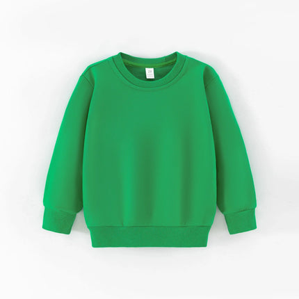 Autumn Spring Sweatshirt Kids Solid Color Hoodies Children Long Sleeve Sweatshirt Baby Boys Clothes Girls Tops
