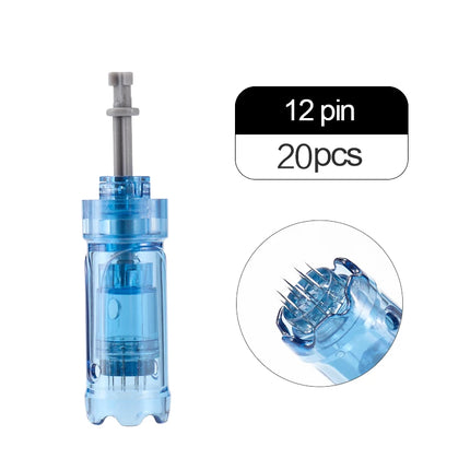 Dr. pen A9 M8S A8S A11 Needle Cartridge 10/20/40 pcs 12 Pin 18 Pin 24 Pin 36 Pin 42 Pin 3D 5D Round Nano Needle length 0.25 mm