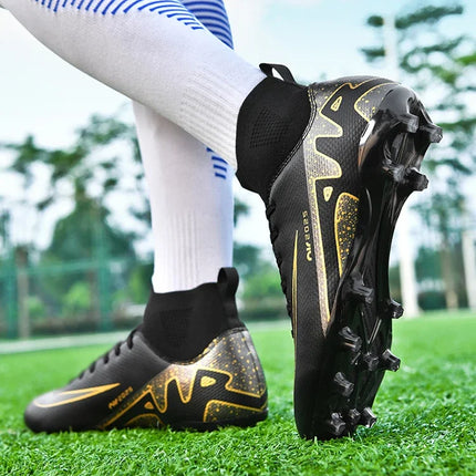 Original Men Football Field Boots Professional Society Indoor Boys Soccer Shoes Match Training Resistant Kids Football Shoes