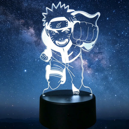 Anime Uzumaki Nar Ut O LED Night Light Toys Akatsuki Kakashi Hatake Kid Bedroom Nightlight Itachi Uchiha 3D Colors Lamp Decor
