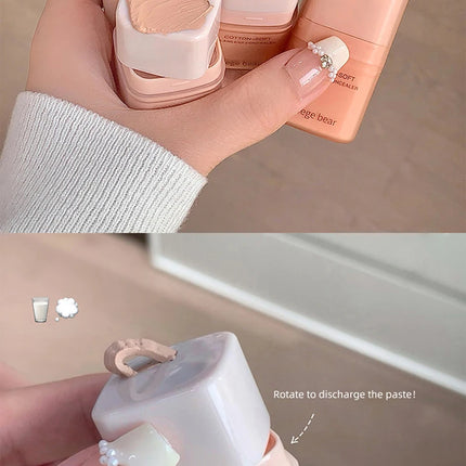 Moisturizing Natural Concealer Cream Covers Acne Marks Dark Circles Beige Tone Matte Brighten Face Gege Bear Concealer Makeup