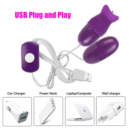 USB Vibrators for Women Vaginal Balls Clitoris Sucker Nipple Licks Plug Anal Beads Female Masturbator Sex Toys Adult Erotic Shop