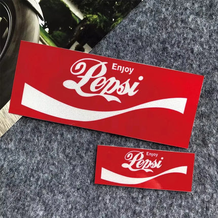 Car Stickers Pepsi Cola Fanta Sprite Logo Creative Funny Car Rear Trunk Side Window Glass Sticker Motorcycle Electric Car Decals