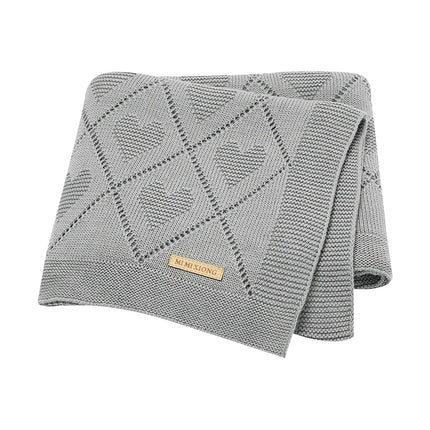 Baby Blankets Knitted Breathable Newborn Boy Girl Cotton Stroller Bedding Sleeping Covers 90*70cm Toddler Throw Receiving Quilts