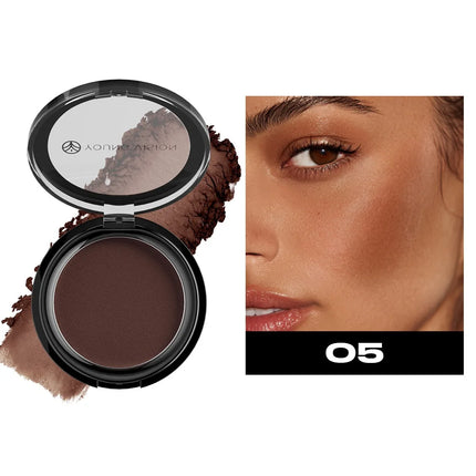 Waterproof Contouring Powder Palette Matte Finishing Bronzer Hairline Modify Nose Shadow Buildable Coverage for All Skin Tones