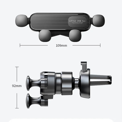 Gravity Car Mobile Phone Holder Air Vent Clip Mount Mobile Cell Phone Stand In Auto GPS Support For iPhone 13 Pro Xiaomi Samsung