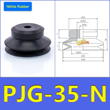 5pcs/pack PJG Series Vacuum Suction Cups PJG-20/25/30/35/40 Industrial Pneumatic Components High-Power Suction Nozzle