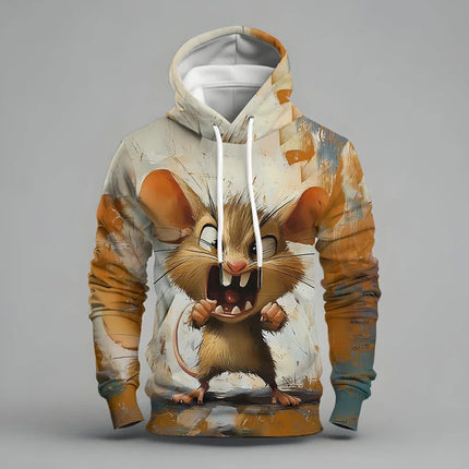 Funny Animal Pattern Hoodies 3D Print Men Women Hooded Sweatshirts Y2k Pullovers Tracksuit Male Top Clothing hoodies for man