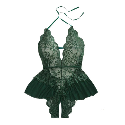Plus Size Underwear Lace Bodysuit Women Nightgown