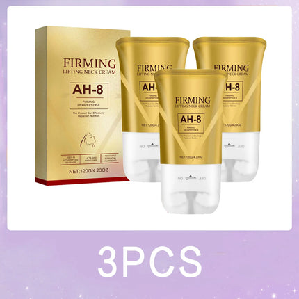 Ah-8 Tightening Neck Cream with Roller Contains Hexapeptide, Moisturizes, Tightens, Lifts Sagging Skin, and Repairs Wrinkles. Neck Lotion.