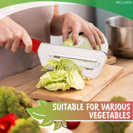 Cabbage Slicer Double-layer Vegetables Cutting Tool Kitchen Food Shredding Aid With Non-slip Base for Salads Stir-fry Cabbage
