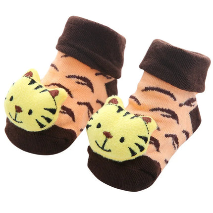 Baby Socks Girls Boys Newborn Accessories Cartoon Animals Kids Gift Clothes Children Infant Toddlers Stuff Anti Slip Toy Clothes